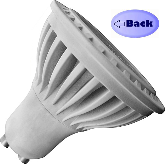 120v 5 Watt Dimmable LED GU10 MR16 - 35° Beam Spread