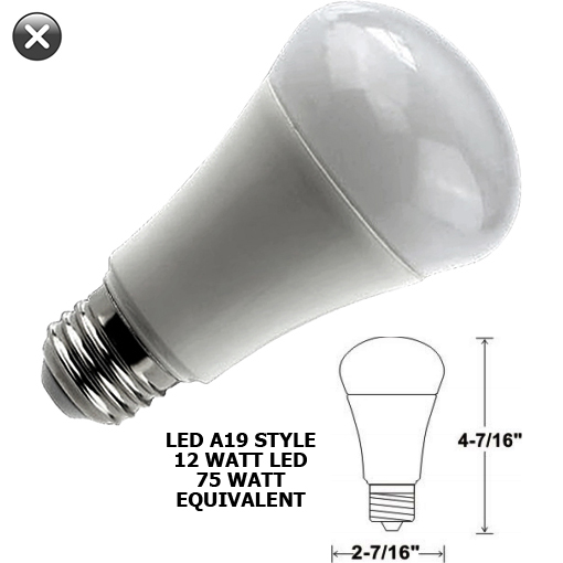 120v 7-17 Watt A19 & A21 LED Bulbs - From 40W to 100W Equvialent