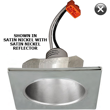 7 Watt 550 Lumen 3" Truespec™ Square Adj. Reflector LED Retrofit Kit