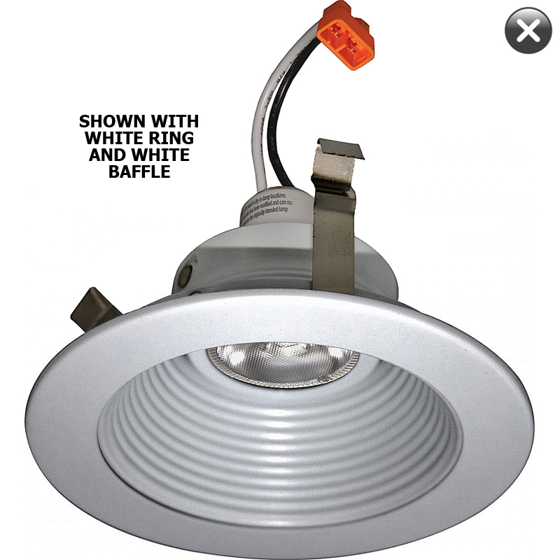 7 Watt 550 Lumen 4" Truespec™ Adj. Baffle LED Retrofit Kit