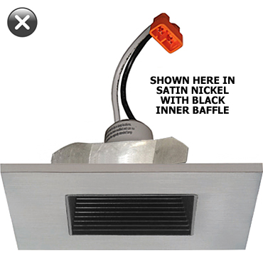 7 Watt 550 Lumen 4" Truespec™ Square Baffle II LED Retrofit Kit (50W Equiv.)