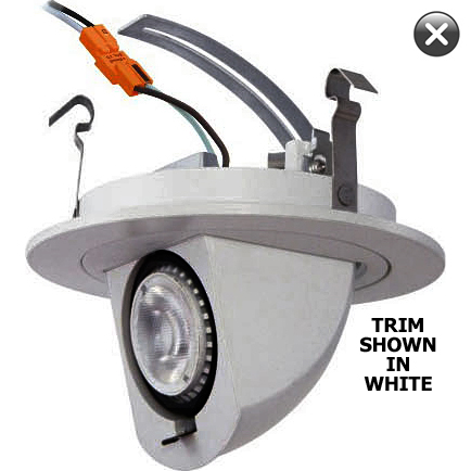 7 Watt 550 Lumen 4" Truespec™ 90° Adj. Scoop Series LED Retrofit Kit (50W Equiv.)