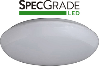 120v 14 Watt LED Premium Series Round Cloud Flush Mount Fixture (11" Dia.)