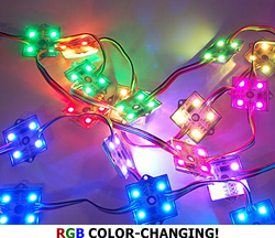 12VDC 0.96 Watt 4-LED Square RGB Mini LED Module (priced per 1 unit)