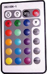 Remote Control for our LED Undercabinet 120v 6 Watt RGB Color-Changing Puck Lights