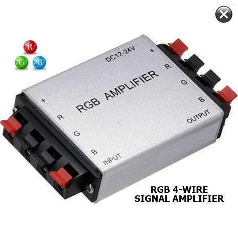 12VDC / 24VDC LED RGB & RGBW Signal Amplifiers