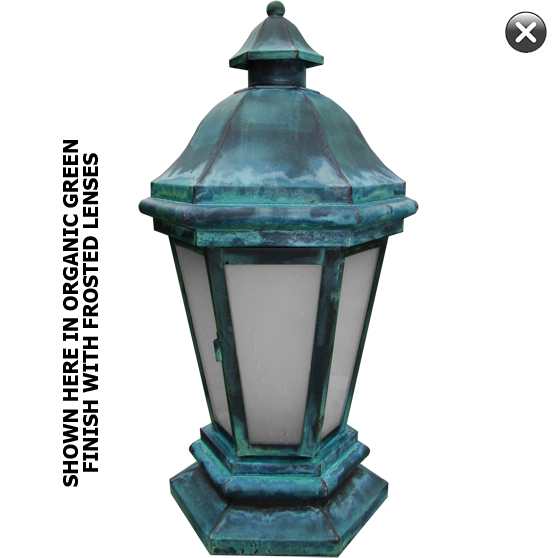 120V/12V LED Santa Ynez Style Column Light (11" Width)