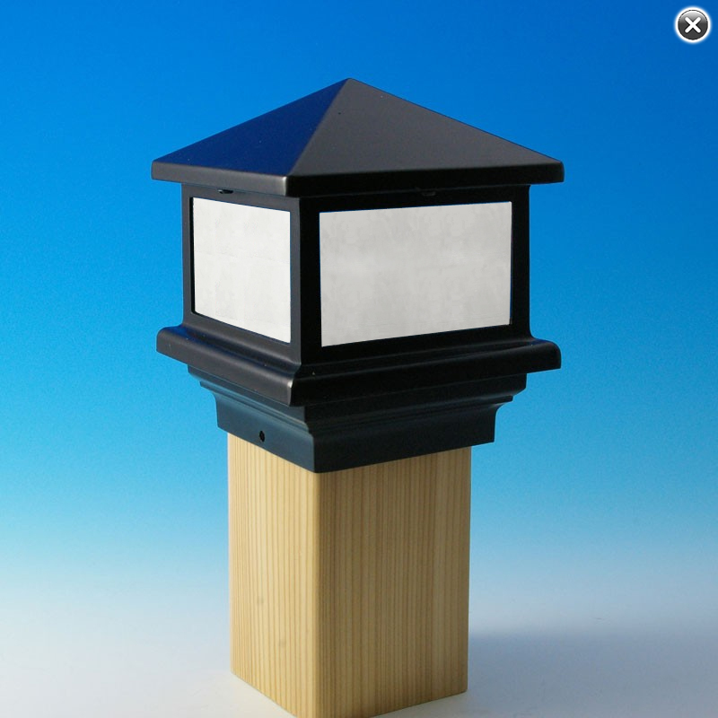 LED 12V / 120V Victorian Craftsman I Post Cap (For 3.5" - 4" Square Posts)
