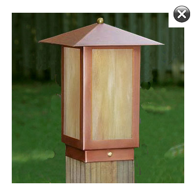 LED 12V / 120V Euro Craftsman Post Cap (For 3.5" - 4" Square Posts)
