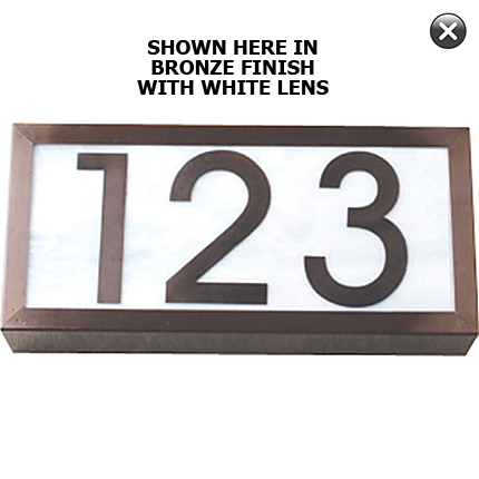 3 Digit LED Surface Mount Address Light (12V or 120V)