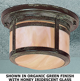 LED San Lorenzo Style Outdoor Ceiling Light (9-7/8" Width)