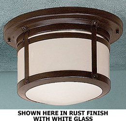 LED San Lorenzo Style Outdoor Ceiling Light (14" Width)