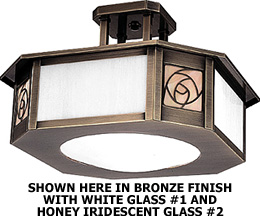 LED Clasique Contempo Style Outdoor Ceiling Light (15-1/2" Width)