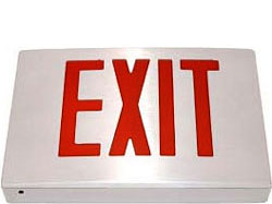 SREX4-W: Die Cast Aluminum LED Exit Sign (White Casing)