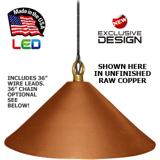 9" Dia. Classic Cone III Series LED Hanging / Tree Light (12v or 120v)