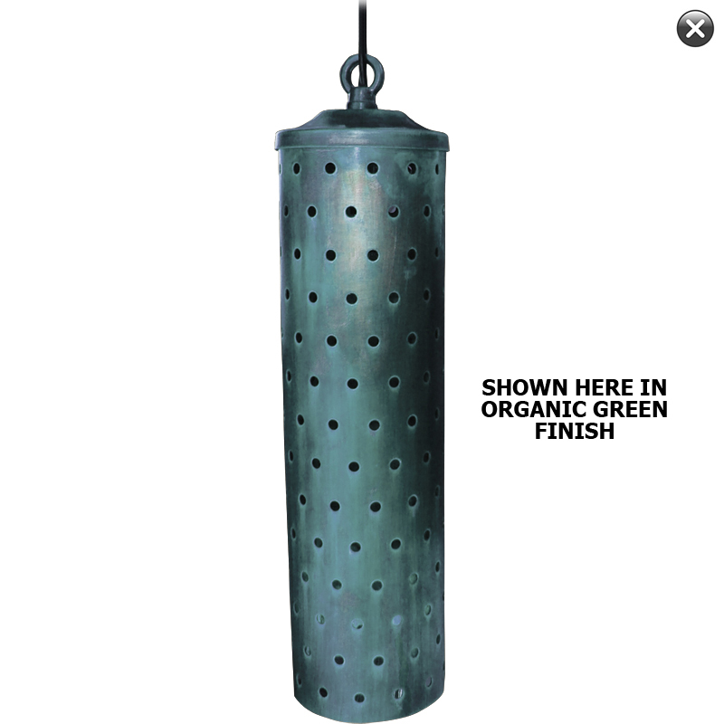 3.5" x 11" Hammered Bullet III Series LED Hanging / Tree Light (12v or 120v)