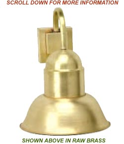 Solid Brass Club House Wall Light