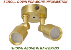 Solid Brass Dual Ceiling / Wall Tasklight