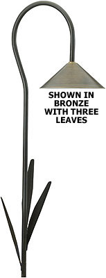 Cast Brass Luna Flores LED Deco Path Light (12v or 120v)