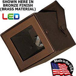 12V or 120V LED MR16 Classic Square Style Outdoor Track Head