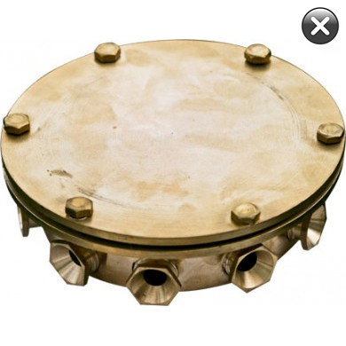 Cast Brass 10-Way Sinking Underwater Junction Box