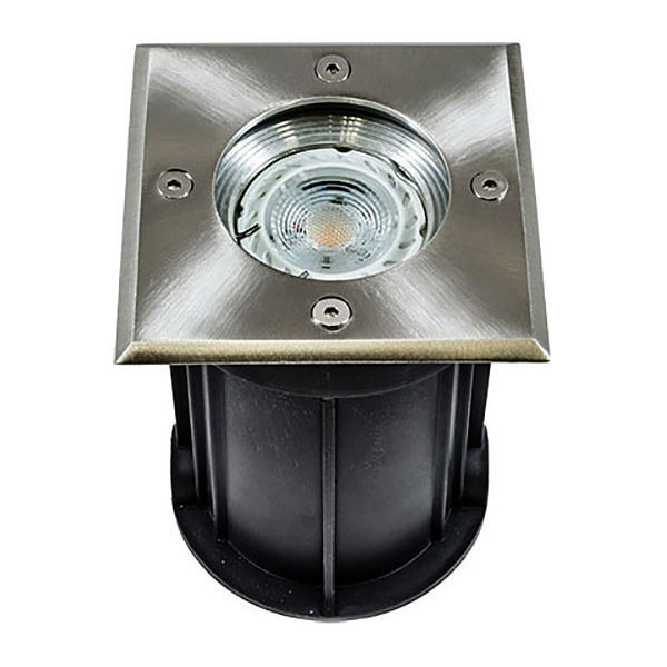 12v LED MR16 Premium Stainless Steel Square Contempo Well Light