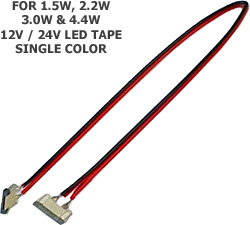 12V/24V LED Tape Extension Connector (For Single Color LED Tape)