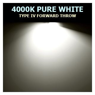 Proton Series LED Full Cutoff Wall Pack, 16-80 Watts Multi-Wattage, Type IV Forward Throw
